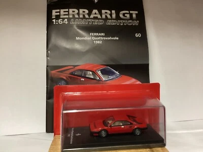 FERRARI  MONDIAL QUATTROVALVOLE  1982 , 1/64 die-cast + BOOKLET, Centauria - Immagine 1 di 4