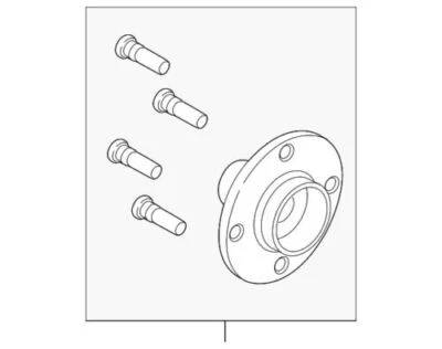 Genuine Mazda 2011-2014 Mazda2 Front Wheel Hub D651-33-060 - Image 1 of 2