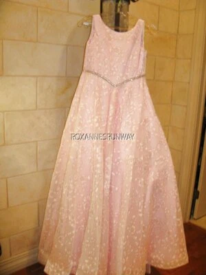 Tiffany Princess 13573 Pink Girls Pageant Gown Dress sz 6 AUTHENTIC! - Image 1 of 4