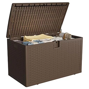 120 Gallon Resin Patio Deck Box Outdoor Storage Container Waterproof Garden Box - Picture 1 of 8