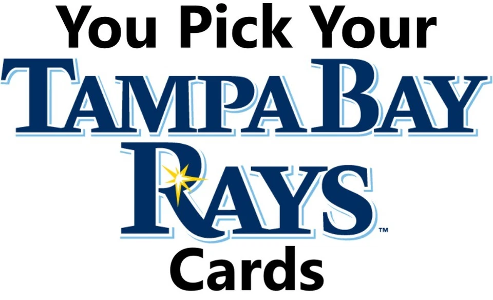 You Pick Your Cards - Tampa Bay Rays Team - MLB Baseball Card Selection - Image 1 of 1