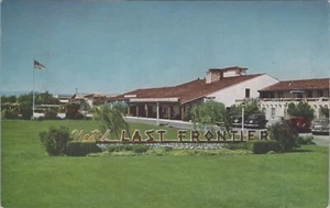 Hotel Last Frontier Las Vegas Nevada 1950s Autos postcard DQ6 - Picture 1 of 2