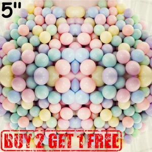 100-200 Macaron Pastel Balloons Birthday Baby shower Ballons Party Decoration UK - Picture 1 of 14