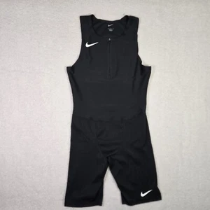Nike Pro Elite Team Track & Field Black Speedsuit USA MADE DD7698-011 Mens Large - Picture 1 of 12