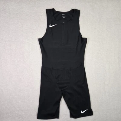 Nike Pro Elite Team Track & Field Black Speedsuit USA MADE DD7698-011 Mens Large - Image 1 of 4