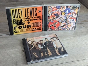 Huey Lewis & The News 3 CD Lot 4 Chords & Several Years Ago Plan B & Time Flies - Picture 1 of 16
