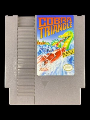 Vintage 1988 Nintendo NES Cobra Triangle Video Game Cartridge - Image 1 of 4