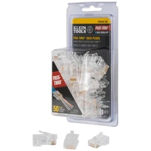 Klein Tools VDV826-704 Pass-Thru™ modulare Datenstecker, RJ-45-CAT6A, UTP, 50er-Pack - Bild 1 von 12