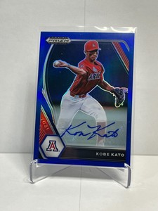 2021 Panini Prizm Draft Picks Base Autographs Prizms Blue #217 Kobe Kato 48/99