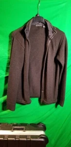 French Connection Zipper Sweater Men's Black Large - Picture 1 of 5