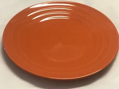 Rachael Ray 4 PC. 8.5" Round Salad/Dessert Plates w/Double Ridge - Tangerine - Image 1 of 4