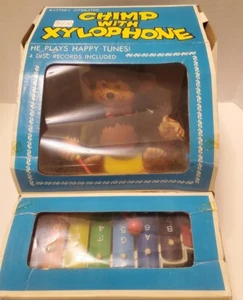 Chimp the Xylophone Player Vintage Battery Operated Toy no. 89 NIB - Picture 1 of 12