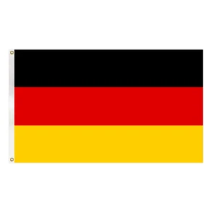 90x60cm Deutschland Germany German DE Flag Polyester Double Sides Outdoor Flag - Picture 1 of 7