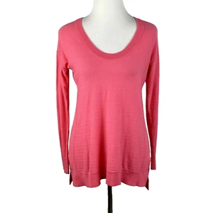 Vineyard Vines Sweater Womens XS Pink Knit Long Sleeve Scoop Neck Cotton - Picture 1 of 7