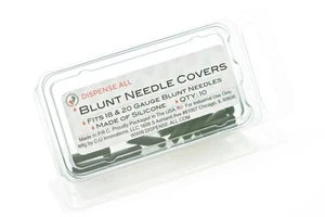 Dispense All - stumpfe Nadelabdeckungen, schwarz, passend für Stärke 18 & 20 - Bild 1 von 10