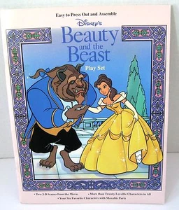 DISNEY Beauty and the Beast Play Set  (1991, Paperback) Press Out and Assemble! - Picture 1 of 2