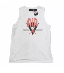 Nike Air Jordan Retro Flight Nostalgia Jersey Mens Tank White BV5452-100 Size M - Picture 1 of 4
