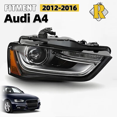 For 2013-2016 Audi A4 HID/Xenon Headlight w/o Bulb w/o AFS Right Passenger Side Foto 1 de 2