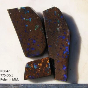 Rough Boulder Opal 775,0 ct 100 % australischer natürlicher roher Opal von QLD N3047 - Bild 1 von 3