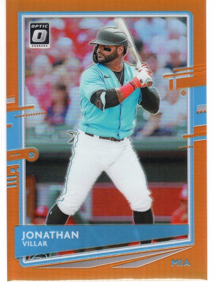  2020 Donruss Optic Orange #144 Jonathan Villar 097/100 - Image 1 of 1