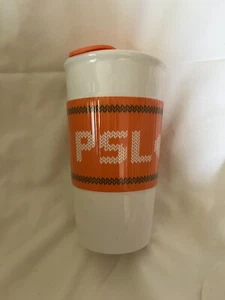 Starbucks Pumpkin Spice Latte Mug Team PSL Ceramic Travel Tumbler Cup 10 oz - Picture 1 of 6