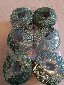 Lot of 6 Green Mini Ladder Ribbon Ice yarn Shades of Green 29856 50 Gram - Picture 1 of 4