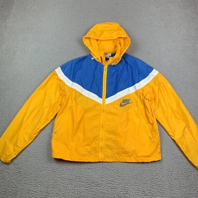 Vintage Nike Full Zip Windbreaker 70's Jacket Medium Made in USA Pinwheel Track - Image 1 of 4
