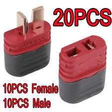 20PCS Male+Female Deans Connectors T Plug Adapters For RC Lipo Battery