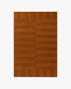 Burnt Orange Color Latest Modern Handmade Hand Tufted Rug 100% Wool Rug Area Rug - Picture 1 of 4