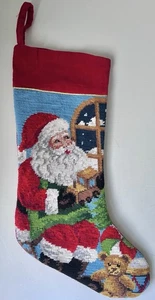 Calza ago lana natalizia polo nord trading co Babbo Natale giocattoli - Foto 1 di 3