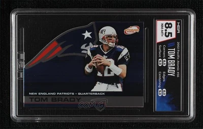 2002 Pacific Atomic Tom Brady #56 HGA 8.5 - Image 1 of 2