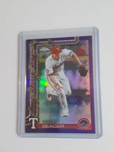 2025 Topps Holiday Corey Seager Purple Chrome Refractor SP#194/299 - Ranger - H125 - Bild 1 von 1