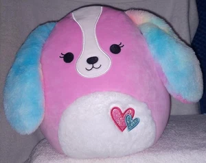 Squishmallows Beemie der flauschige Bauch Welpe Hund mit Regenbogenohren 11 Zoll Plüsch Neu mit Etikett - Bild 1 von 2