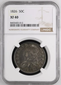1826 Capped Bust Half Dollars NGC XF-40 - Picture 1 of 2