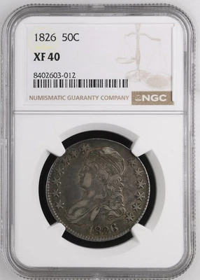 1826 Capped Bust Half Dollars NGC XF-40 - Image 1 of 2