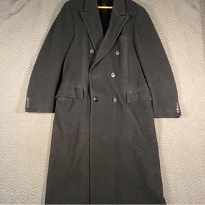 Abrigo de lana Neiman Marcus vintage para hombre talla 42 - Imagen 1 de 16