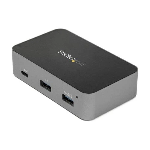 Startech HB30C4AFS 4 PORT USB C HUB USB 3.0 TYPE C PORTABLE POWERED USB C DONGLE - Image 1 of 1