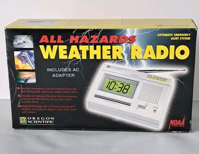 Oregon Scientific All Hazards Weather Radio NIB MODEL # WR3000 New  - Image 1 of 3