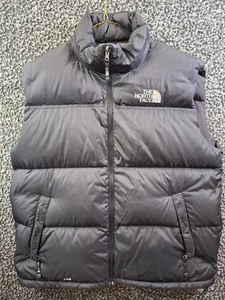The North Face Men's Nuptse Down Puffer Vest Black XXL 700 Fill Thick Warm - Picture 1 of 15