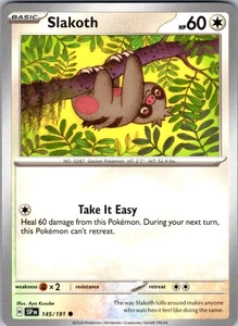 Slakoth Common SV08: Surging Sparks 145/191 NM - Picture 1 of 1