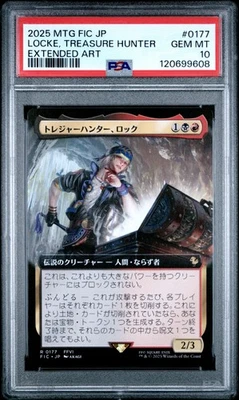 Locke, Treasure Hunter #0177 2025 MTG Japanese Final Fantasy Extended Art PSA 10 - Image 1 of 2