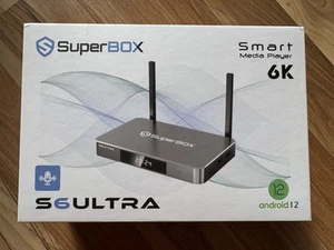 SuperBox S6 Ultra 6K Smart Media Player Android 12 TV Box - New Open Box - Picture 1 of 7