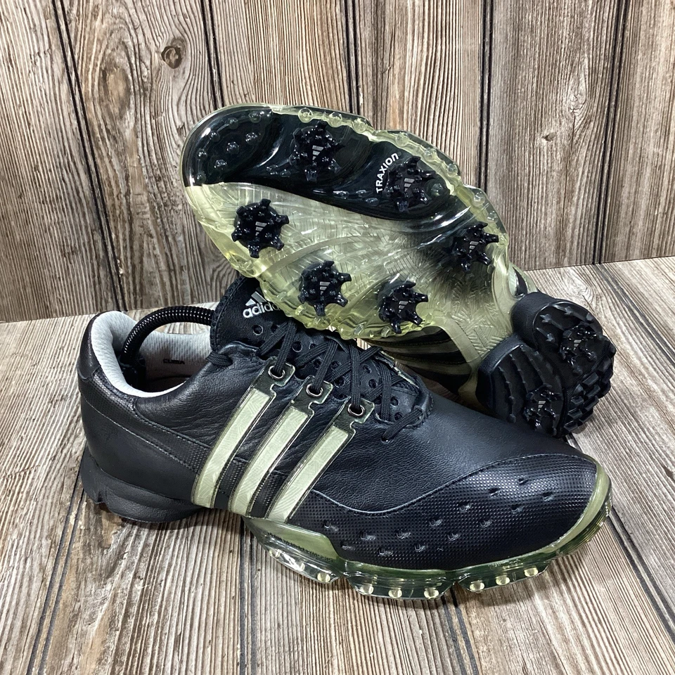 Adidas Mens Powerband 3.0 White/Black/Silver Golf Shoes 675490 Size 8.5 NEW RARE - Image 1 of 4