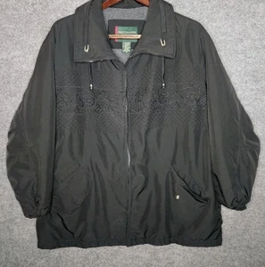 Chaqueta Preston & York II para mujer 3X negra bordada forrada de lana poliéster - Imagen 1 de 5