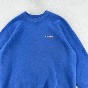 Vintage Roadway Express Sweatshirt Mens SMALL Fruit of the Loom USA Crewneck 90s - Picture 1 of 8