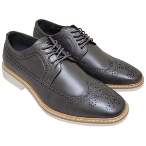 Oxford Kenneth Cole da uomo Jeston stringate B Brogue taglia US 7,5 M grigio scuro non elencate - Foto 1 di 7
