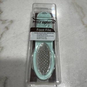Microplane Personal Care - Foot File ORIGINAL MADE IN USA TEAL Color - Picture 1 of 6