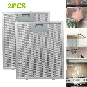 2x Metall Mesh Fettfilter für Dunstabzugshauben, Aluminium Fettfilter 320x260mm - Bild 1 von 16