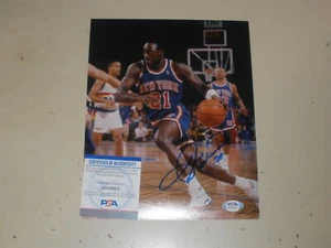 Gerald Wilkins Autogramm Auto 8x10 Driving vs Nuggets Foto Photo PSA/DNA - Bild 1 von 2