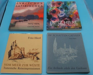 Fritz Hierl: 4 Werke: Gedichte / Zeichnungen u. Aquarelle / Tunesien / Gardasee - Imagen 1 de 9